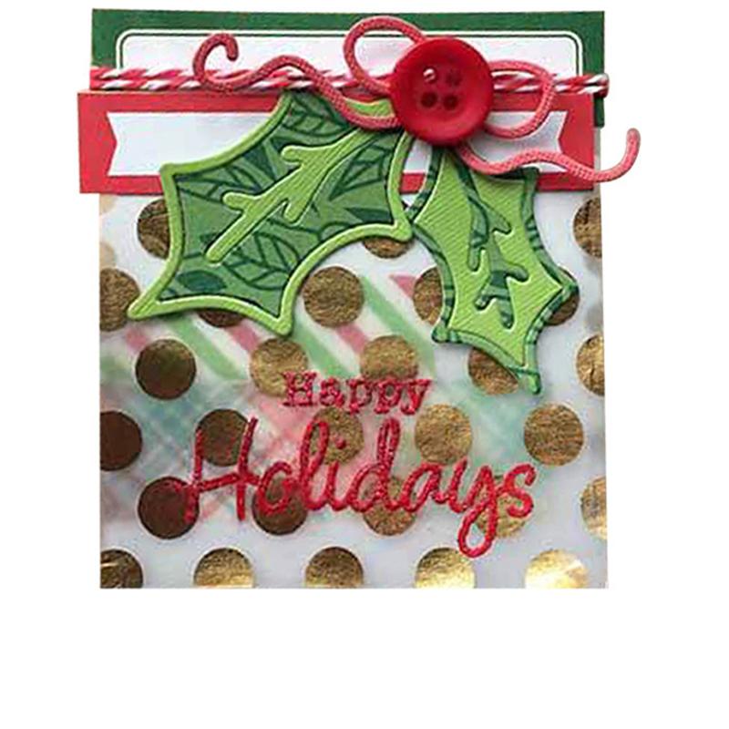 Cartoon Leaf and Bow Rope Design Style Metal Cutting Dies DIY Scrapbooking Embossing Stencil Paper Craft Album Template