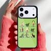 Cute Avocado Cartoon Phone Case for iPhone 17 16 15 14 13 Pro Max Back Cover for 12 11 Pro Coque