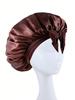 Satin Bonnet Silk Bonnet Adjustable Bonne For Sleeping Hair Bonnet With Tie Band Bonnets For Women Men