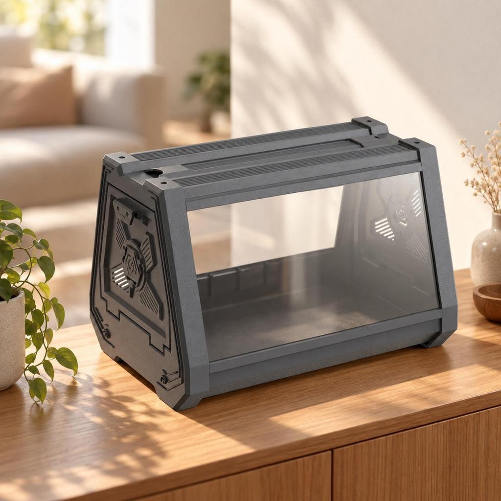 Desktop Pet Enclosure Sturdy Reptile Habitat High Ventilation