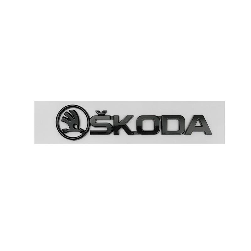 WMZW4 3D Letter Sticker Car Exterior Rear Trunk Emblem for Skoda Superb Fabia Kamiq Kodiaq Karoq Octavia Citigo Yeti Rapid Accessories