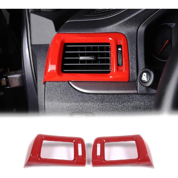 2PCS Side Air Vent Frame Trim for Honda Pilot 2016-2022/ Ridgeline 2017-2024/ Passport 2019-2024, ABS Center Console Side Air Conditioning Outlet
