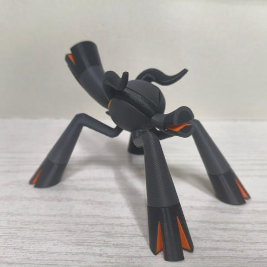DYS 3D Printed Firekind Insect Figurine, Game Collectible Ornament with Classic Orange & Black Paint Barrel Details, Desktop Decor Statue for