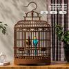 Large Luxury Vintage Plastic Bird Cage Villa Portable Travel Carrier for Budgies Lovebirds Pearl Parrots Indoor Outdoor Pet Cage