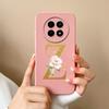 Cases For OPPO Realme12 12x 5G Elegant Rose Letter Soft Liquid Silicone Lens Protective Back Covers For Realme 12 X Bumper Funda