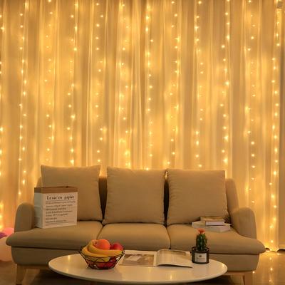 LED Curtain Garland Fairy Lights Festoon with Remote New Year Garland Christmas Decoration Party Wedding Decoration.