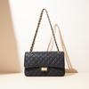 Sac chaîne cuir caviar losanges sac d'aisselle femmes nouveau classique épaule messager sac carré