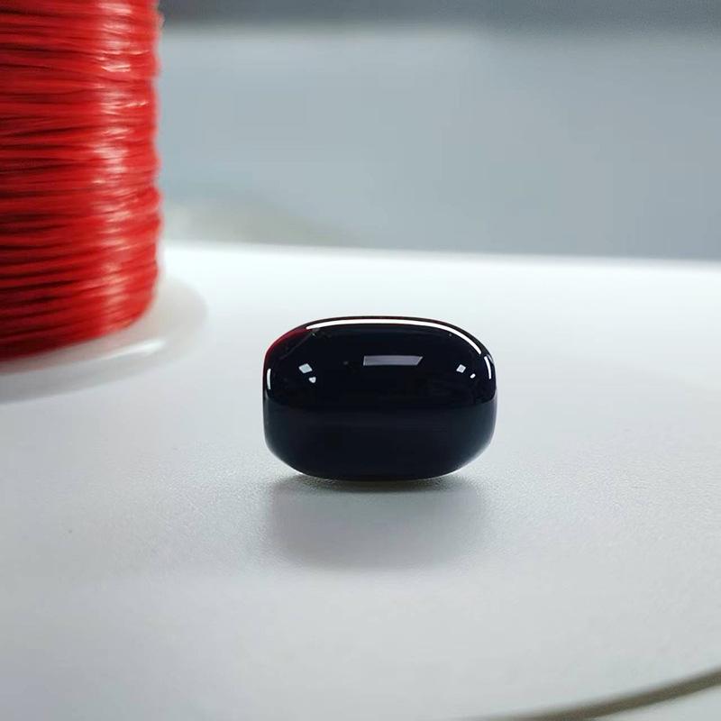 Ancient Black Agate Barrel Bead Bracelet Necklace DIY Jewelry Accessories