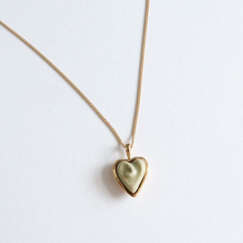 DOL Ivy Heart Necklace [DOL basil]