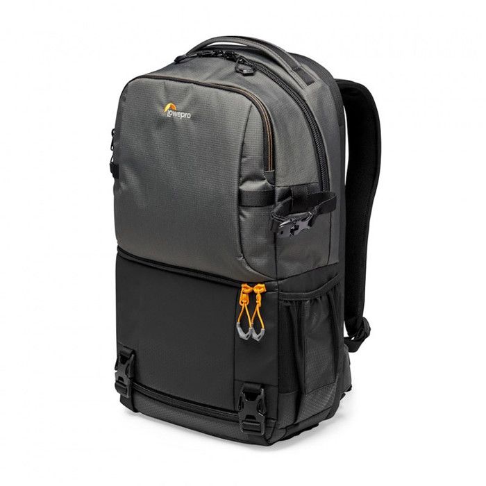 Sac À Dos - Lowepro - Fastpack BP 250 AW III - Gris - Compartiment Pour 3 Objectifs - Housse De Pluie Incluse