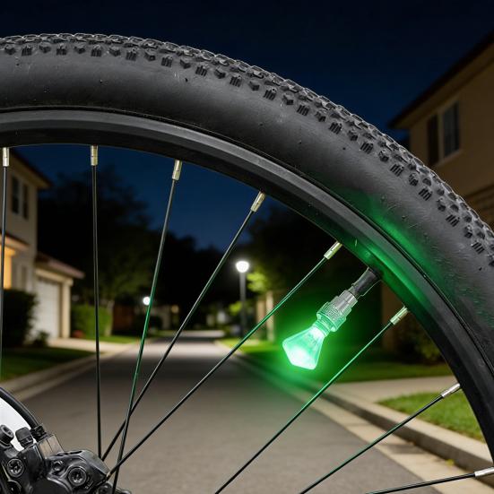 2/4ks Světlo na ventil duše jízdního kola Chytrý senzor LED Lampa na kolo pro noční jízdu Barevná Dekorativní lampa na ventil silničního nebo horského kola Příslušenství pro jízdní kola