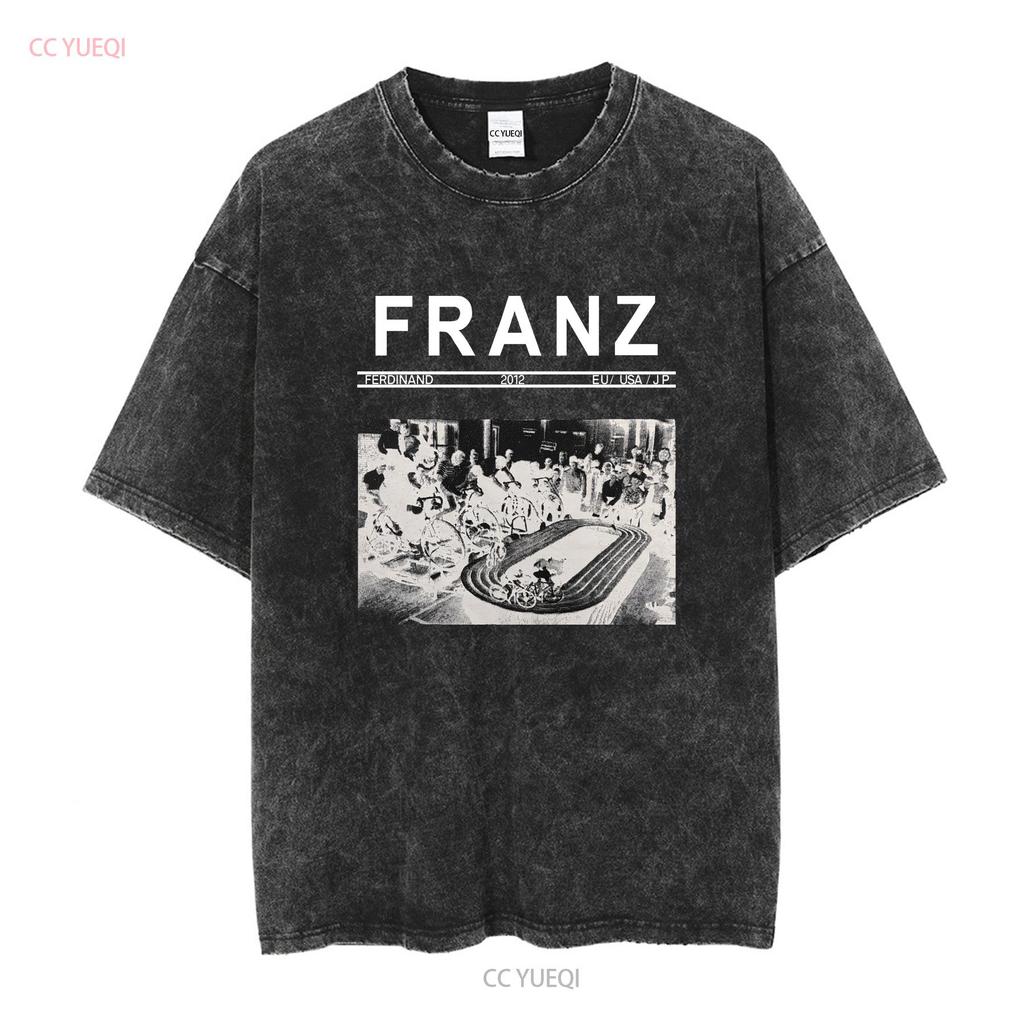 FRANZ FERDINAND 2012 Offizielles MEGA SELTENES EU USA JP T-Shirt Größe Medium Vintage Gewaschen Stilvoll homme Unisex Gestreckt Bequem