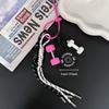 Mini Barbell Plates Key Chain Colorful Simulation Dumbbells Keyring Fitness Series Pendant  Gifts