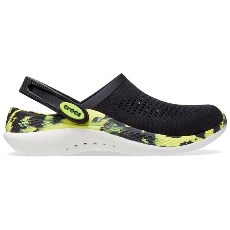 Crocs LiteRide EVA 360 2.0 Clog Unisex 'Black Neon Yellow'