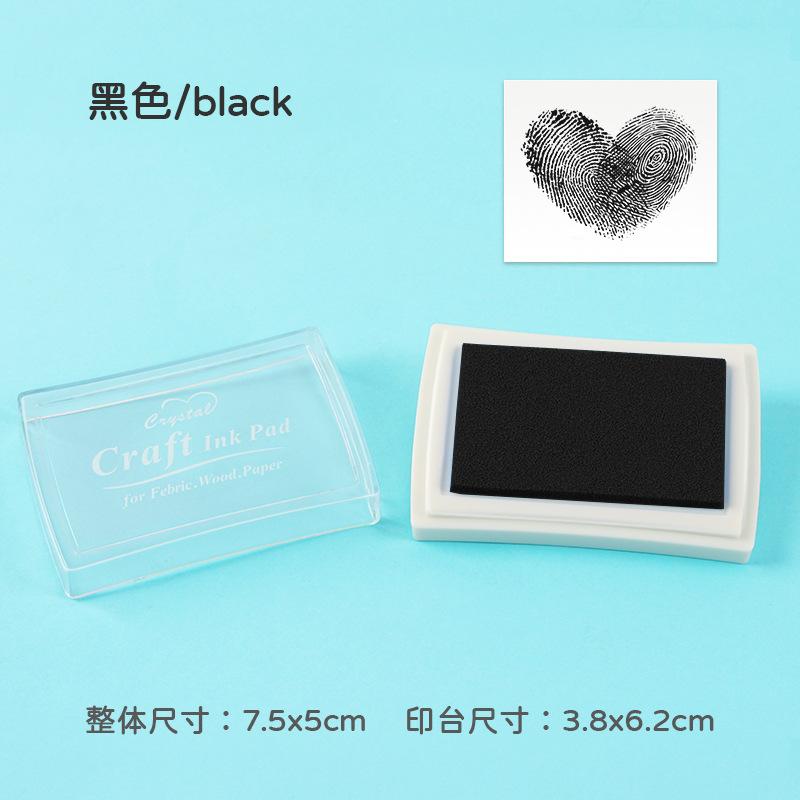 1pcs/pack Large Solid Color Inkpad: Creative Handbook Decoration Diy Basic Finger Stamp Accessories Indonesian Utility