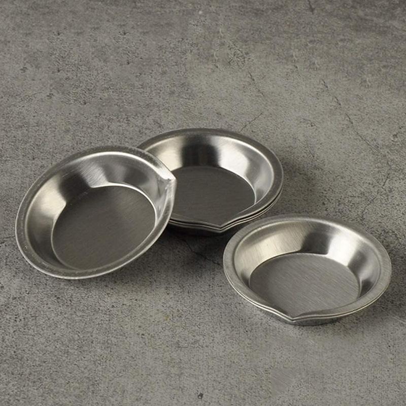 10Pcs Stainless Steel Painting Color Bowls Oil Paint Trays Paint Color Mixing Cups Color Mixer Children Diy Painting Tools