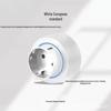 White Track Socket with Main Switch & USB, One-Key Power Off, Induction Light Strip