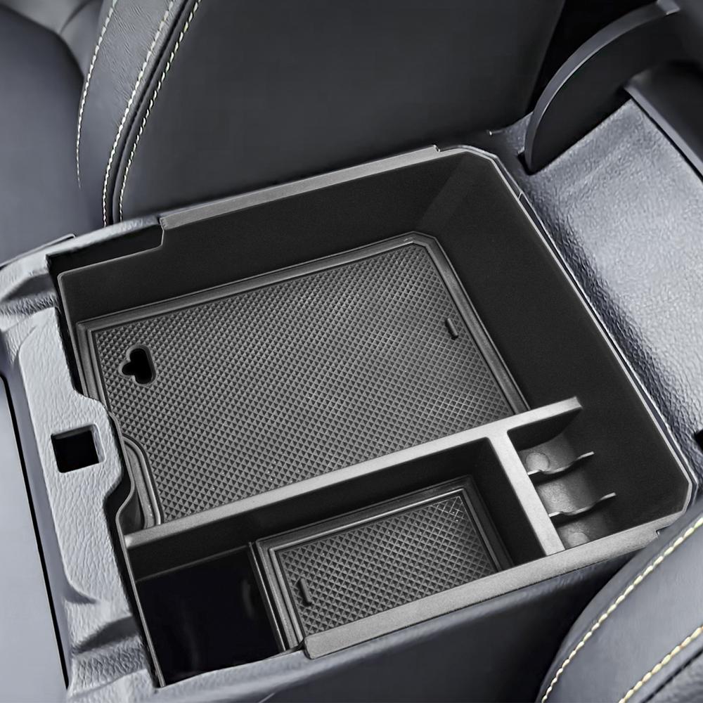 SixthSmoy for 2025 Ford Ranger Center Console Organizer Accessories Armrest Storage Box (Electric Handbrake Version)