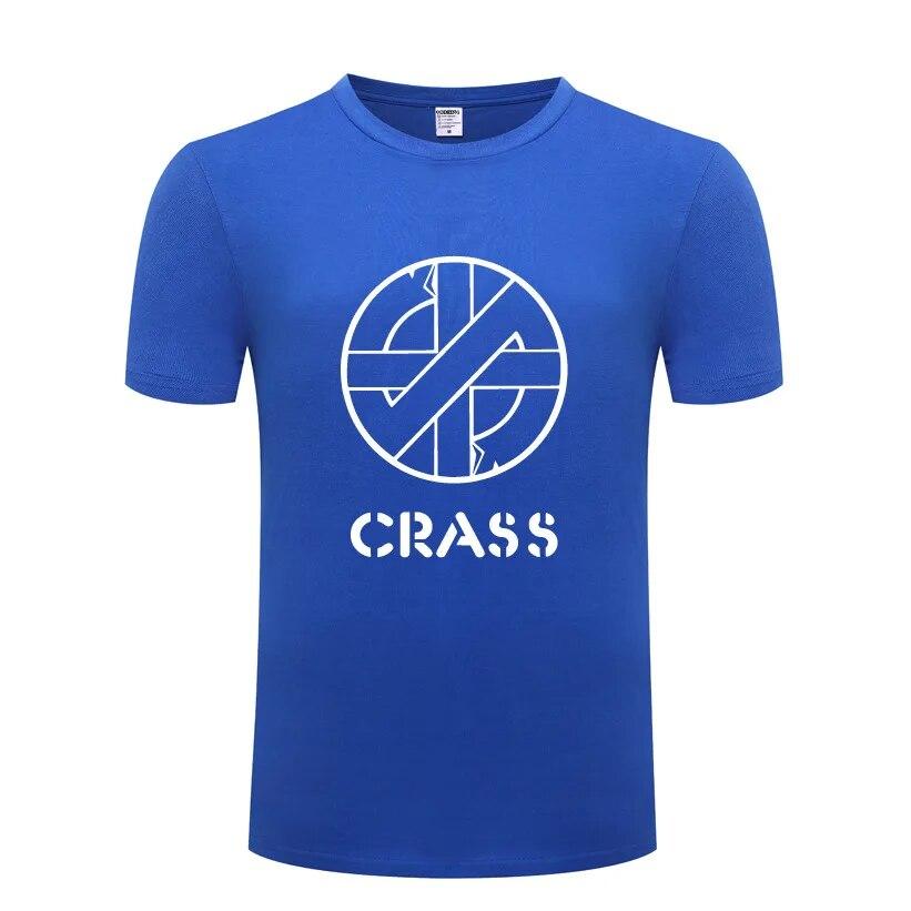 Music Rock Crass Printed T Shirts Unisex Hip Hop Short Sleeve O Neck Cotton Unisex T-Shirt Cool Funny Streetwear Top Tee Summer Style