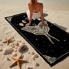 Gothic Moth And Skulls Beach Towel, Super Soft Microfiber, Gift for Her/Him, Birthday, for Pool, Beach, Travel, Home Decor Fan gifts
