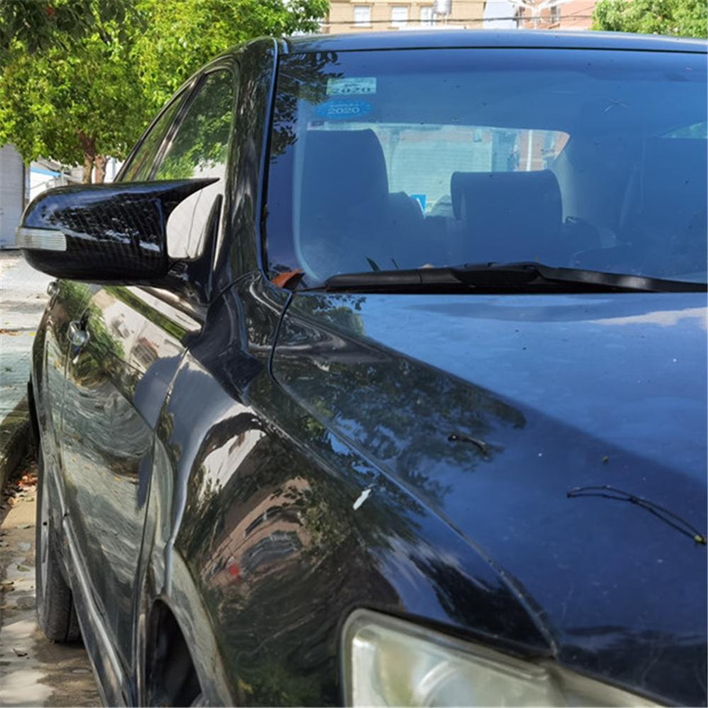 1 Pair Carbon Fiber Look Side Mirror Covers Trims Fit For Toyota Camry 2006-2011