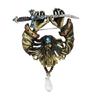 Spille Brooch Pirata Vintage con Spade Cristalli Spille da Bavero Gioielli per Feste di Vacanza Compleanno Spille per Completi Camicie