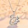 925 Sterling Silver Necklace Pendant Zircon High Quality Chain For Women Luxury Fashion Wedding Engagement Jewelry Party Gifts