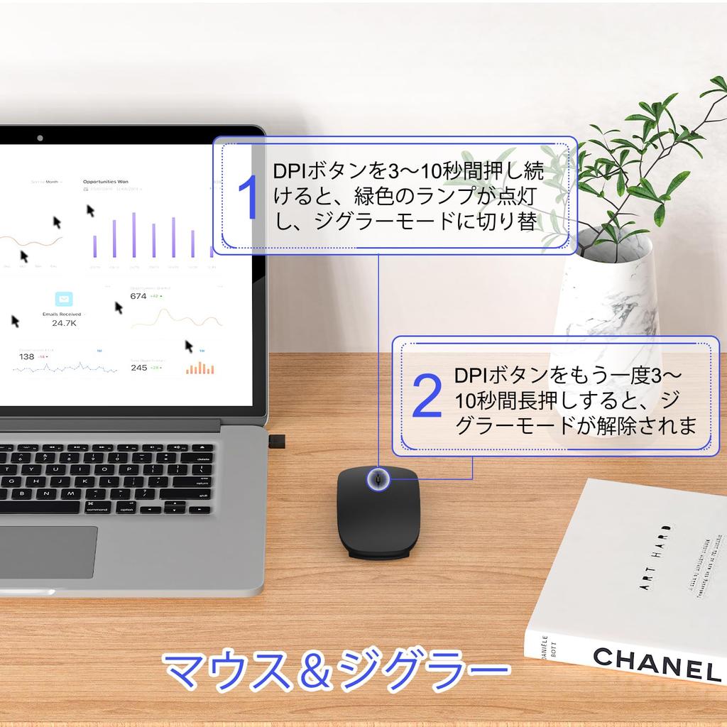 [New for 2025 - Ultra-Thin] Bluetooth Mouse, Wireless, Quiet, High-Precision, Optical, Type-C Rechargeable, 3-Level DPI, Compact, Slim, Ambidextrous,