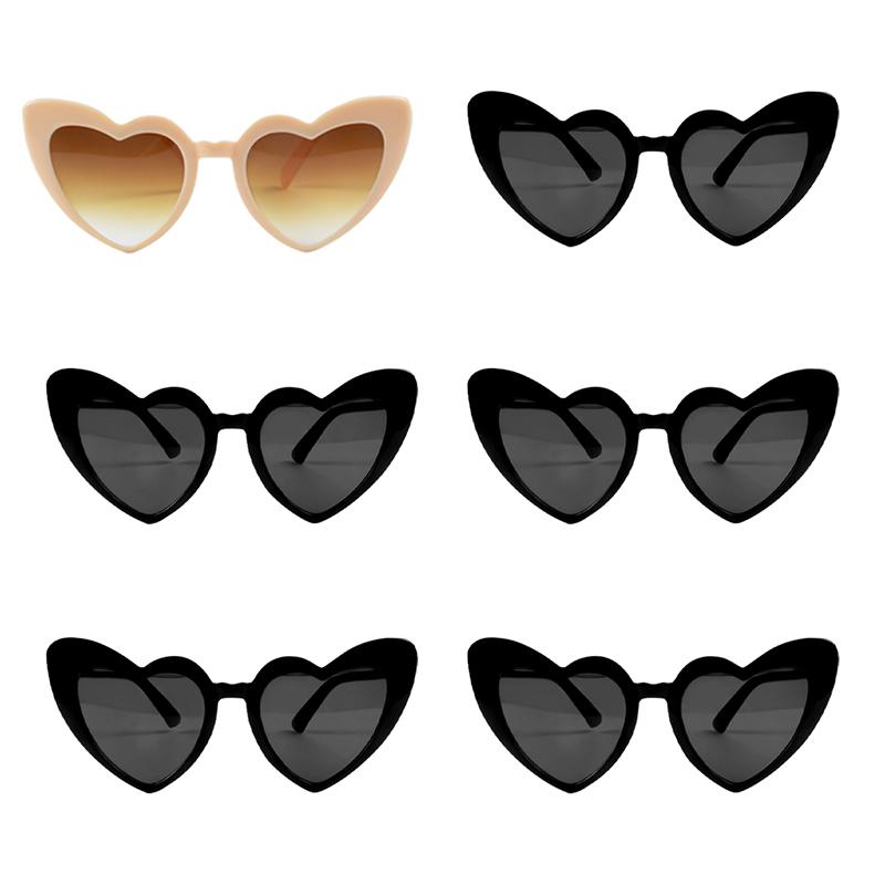 6/8pairs Vintage Heart Shaped Sunglasses Bachelorette Bride Bridesmaid glasses Wedding Bridal Shower Decor woman Hen party gifts 5