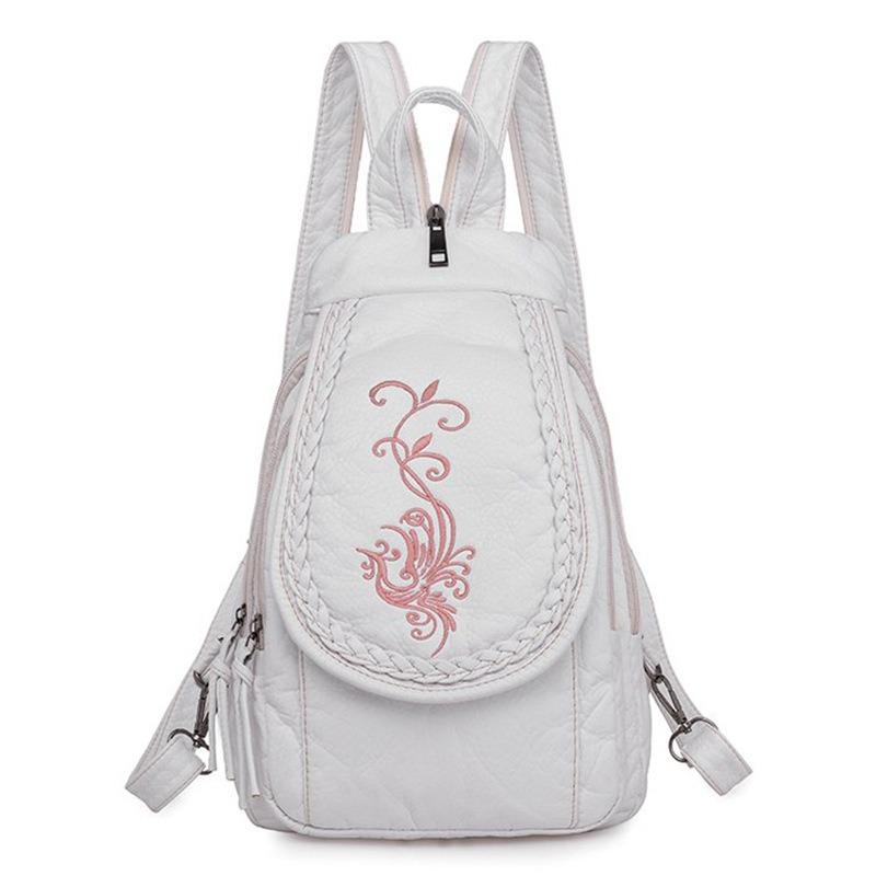 Small Backpack Multi-functional Chest Bag Shoulder Bag PU Soft Backpack Fashion Women's Backpack CLE