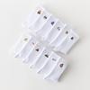 Men's Spring and Autumn New Embroidered Sports Basketball Camping White Mid Calf Cotton Socks
