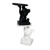 Bear Serving Tray Key Holder Decorative Bear Figurine with Dish Candy Lipsticks Earrings Jewelry Storage Display Stand Table Desk Organizer