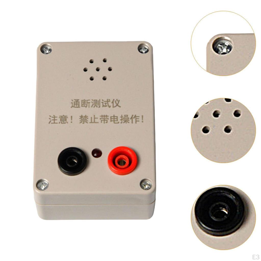 Continuity Meter Testing Measurement PP Housing Versatile with Sound Prompt and LED Indicator for