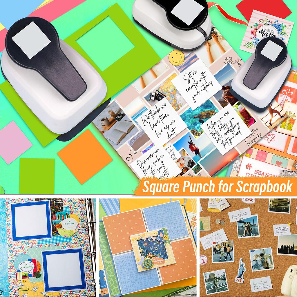 Rectangular Paper cutter tool for crafts Hole Punchers 50mm 38mm 25 mm Rectangle Shapes for paper craft scrapbook card making