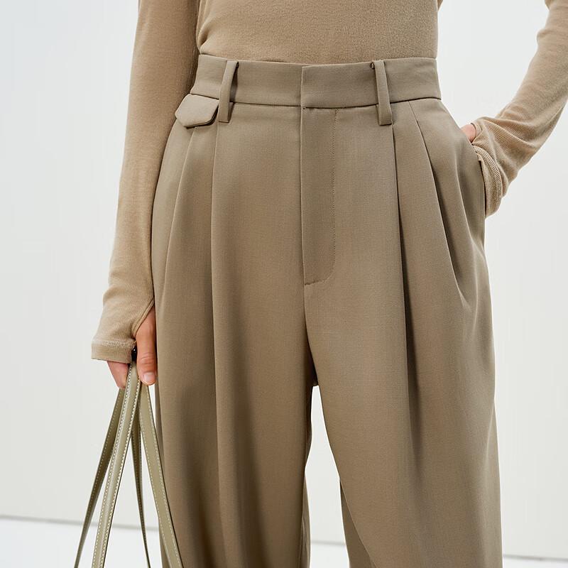 Less 2025 Spring Casual Straight-Leg Trousers