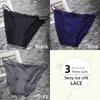 Ice Silk Girls Panty Women's Sensual Spaghetti Straps Breathable Cotton Crotch Low Waist Lace Edge Panties