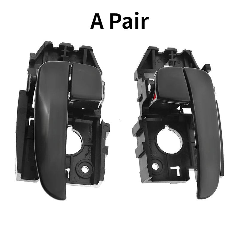 Poignées de porte intérieures avant, arrière, gauche et droite en ABS noir pour Hyundai Elantra 2001 - 2006 826102D000 826202D000 CA AX