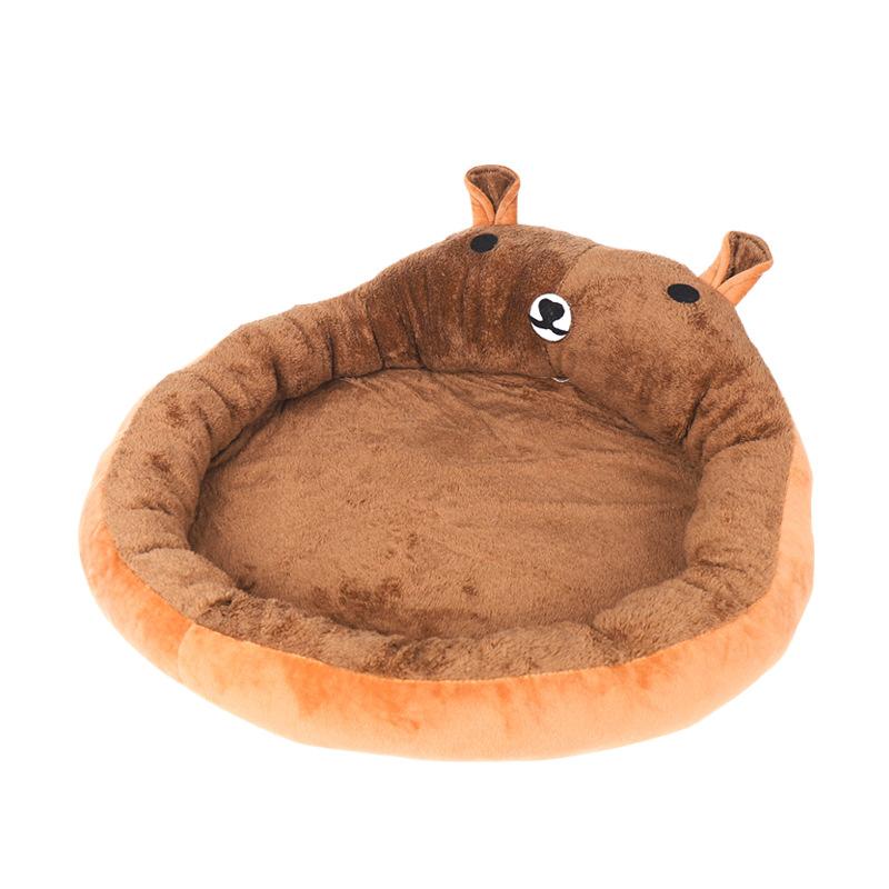 

Гнездо для домашних животных Открытый коврик с рисунком Съемный и моющийся домик для кошек и собак, который можно использовать в любое время года M: 57 * 64 * 14 cm