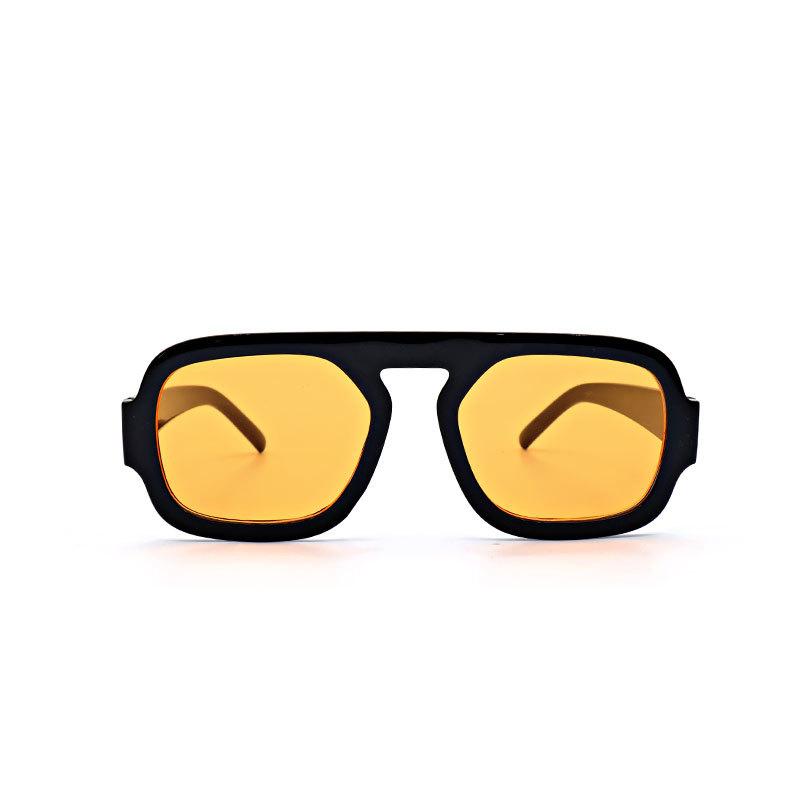 New single beam square frame sunglasses large frame fashion personality trend sunglasses multi-color versatile sunscreen sunglasses