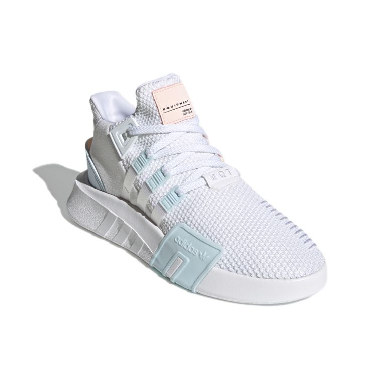 Adidas Originals Eqt Bask Adv Low Top Sportliche Freizeitschuhe Damen Sneaker Weiß Blau FZ0215
