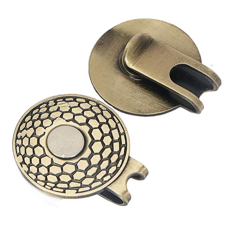 1Pcs 25Mm Golf Hat Clip Golf Mark Round Coin Metal Hardware Magnetic Hat Clip Golf Accessories