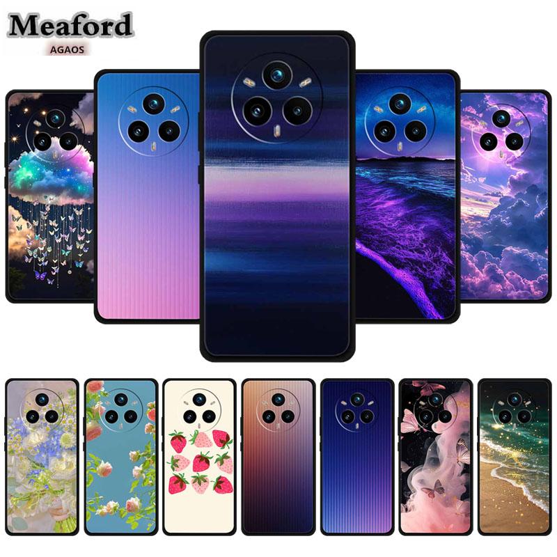 For Realme 14 Pro+ Phone Case Gradient Patterns Back Cover TPU Soft Silicone Protective Funda for OPPO Realme14 PRO Plus Pro +