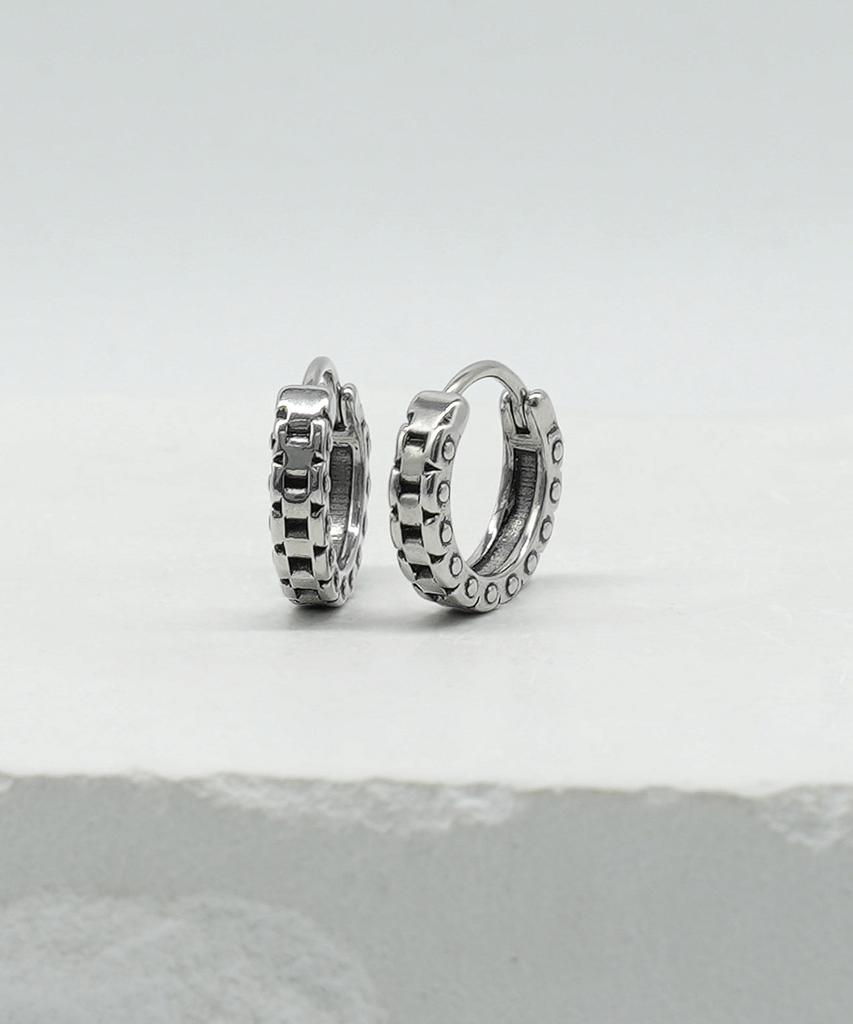 Iamj Steel Rhythm One-Touch Earrings