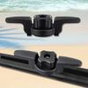 Kajak Schienenklemme Schienenhalter Leinenklemme Kajak Niedrigprofil Schienenhalter Outdoor Wassersport Zubehör für Kajakfischen Bootfahren