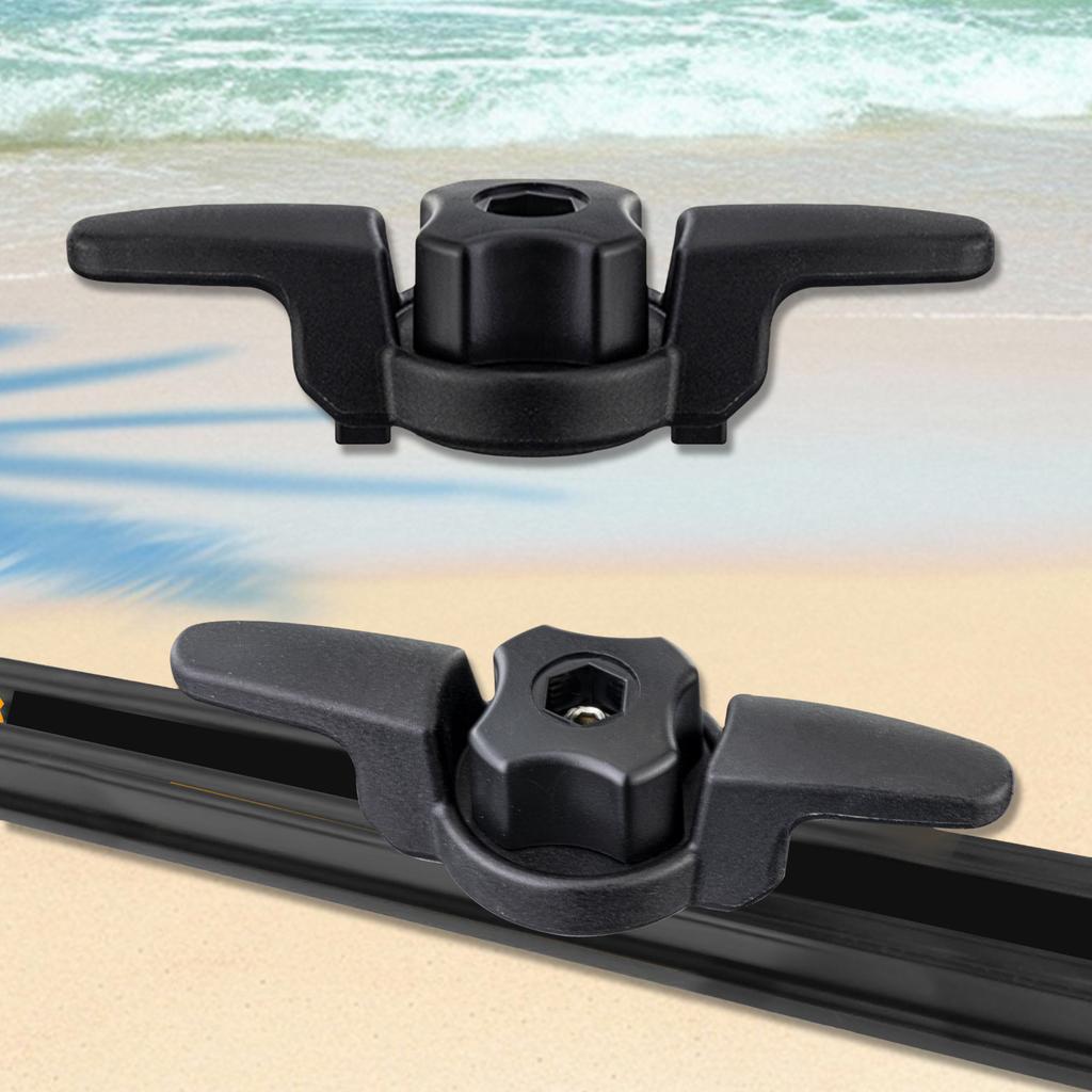 Kayak Rail Cleat Track Mount Line Cleat Kayak Low Profile Track Mount Outdoor Water Sports Accessories for Kayak Fishing Boating