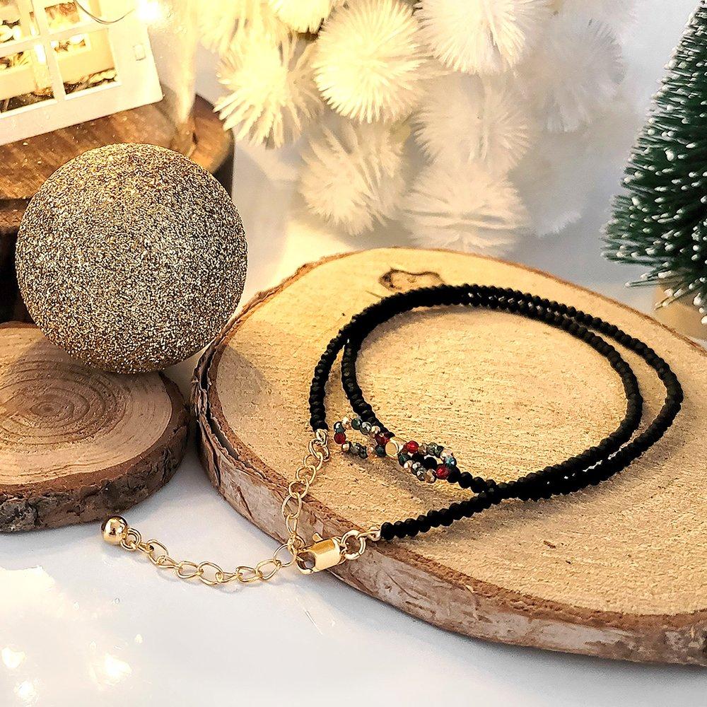 Ribbon bead necklace