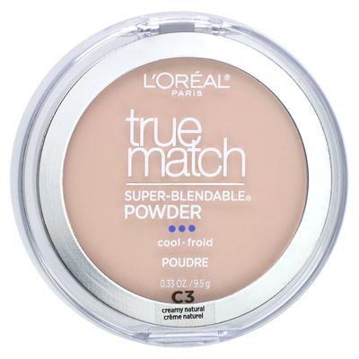 L'Oréal, True Made, Cipria Super Sfumabile, C3 Naturale Cremoso, 9,5 g (0,33 once)