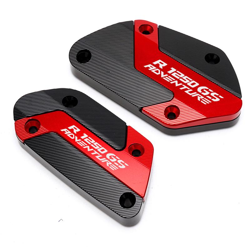 For BMW R 1200 GSA R1200GS R1250GS Adventure R1250 GS Motorcycle Aluminum Front Clutch Brake Fluid Reservoir Caps Oil Tank Cover