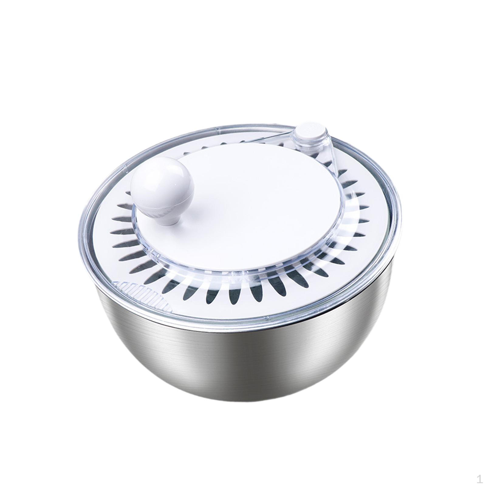 Manual Vegetable Washer And Dryer, Salad Bowl, Mixer, Lettuce Strainer, белый