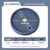 Round Movable Flower Pot Tray with Hidden Wheels and Breathable Bottom for Silent Plant Care